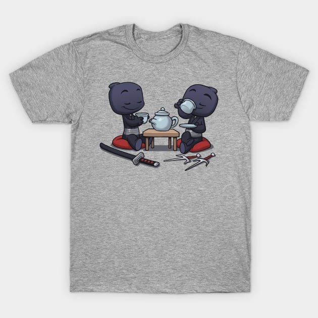 Ninja Tea Time T-Shirt by Dooomcat